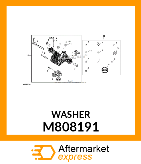 WASHER, 17X30X1 M808191