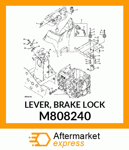 LEVER, BRAKE LOCK M808240