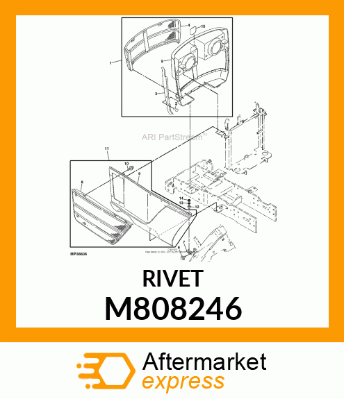 RIVET, 3.2X 6.4 M808246