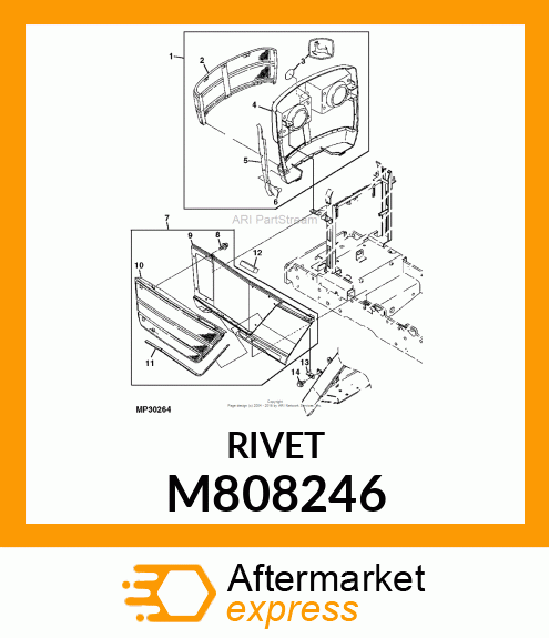 RIVET, 3.2X 6.4 M808246