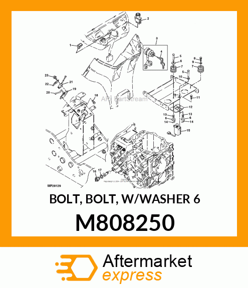 BOLT, BOLT, W/WASHER 6 M808250