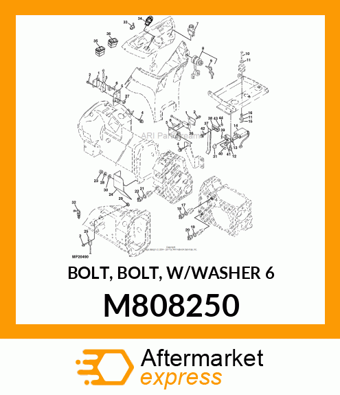 BOLT, BOLT, W/WASHER 6 M808250