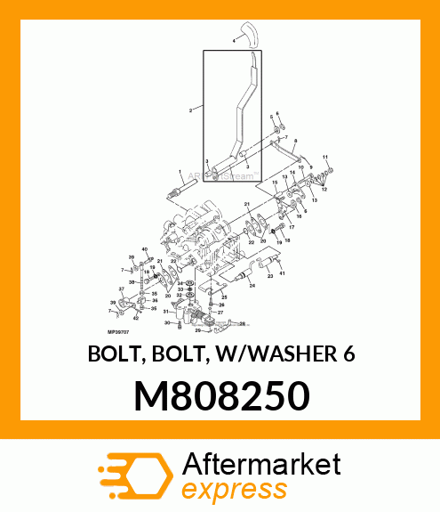 BOLT, BOLT, W/WASHER 6 M808250