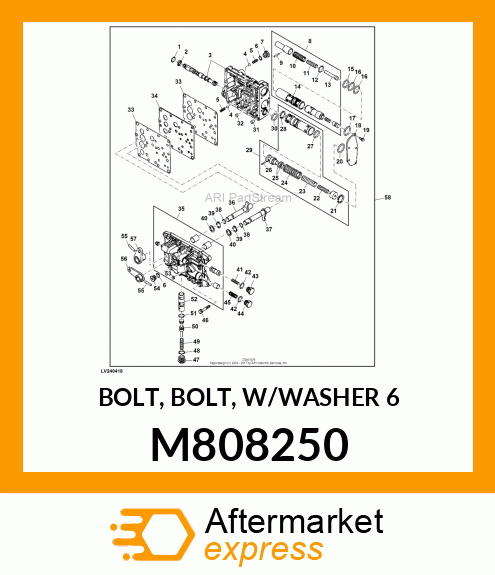 BOLT, BOLT, W/WASHER 6 M808250