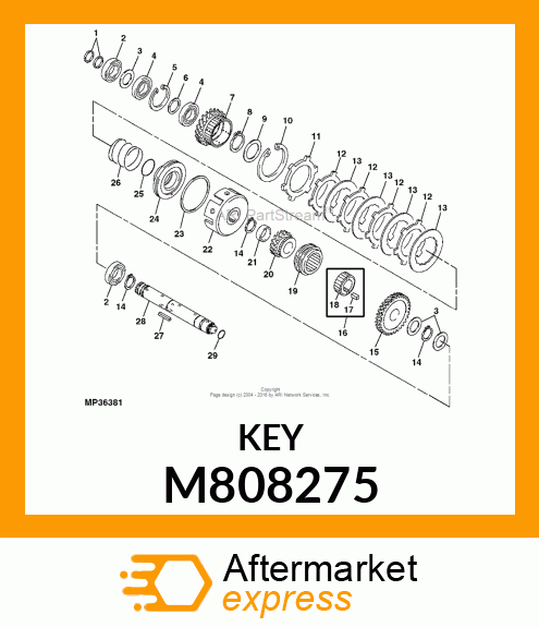 KEY 5 X 30 M808275