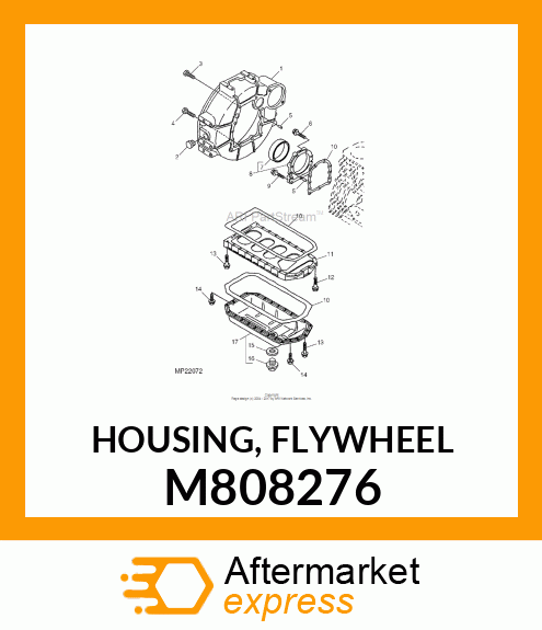 HOUSING, FLYWHEEL M808276