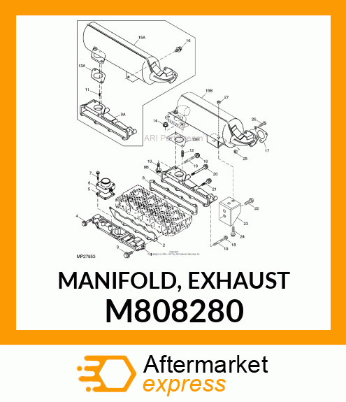 MANIFOLD, EXHAUST M808280