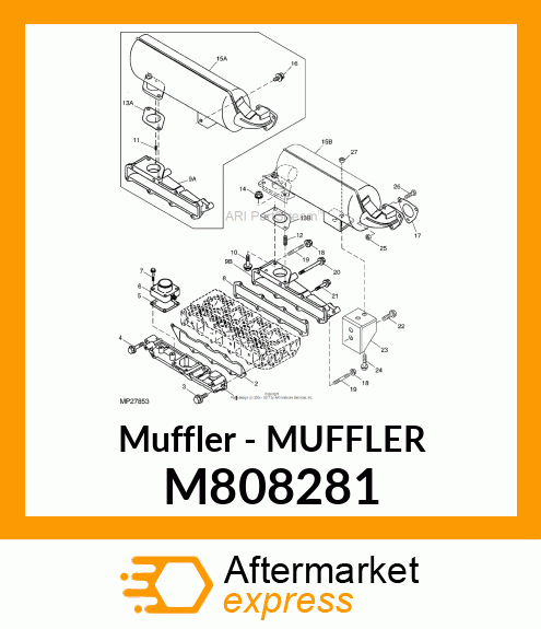 Muffler - MUFFLER M808281