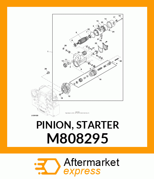 PINION, STARTER M808295