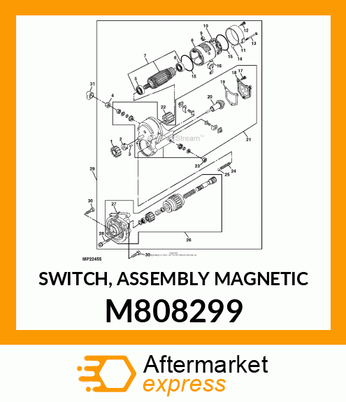 SWITCH, ASSEMBLY MAGNETIC M808299