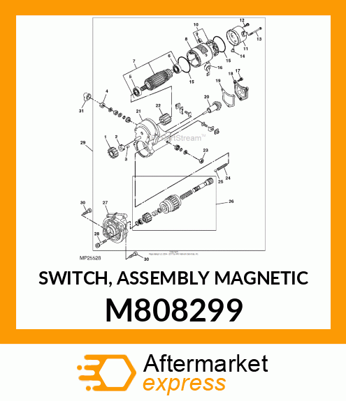 SWITCH, ASSEMBLY MAGNETIC M808299