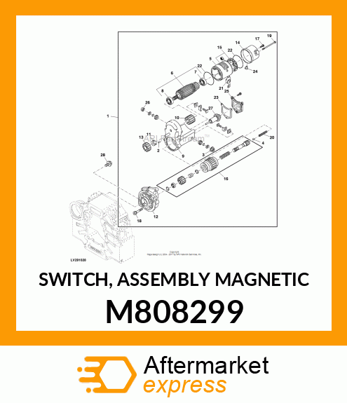 SWITCH, ASSEMBLY MAGNETIC M808299