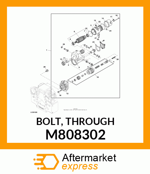 BOLT, THROUGH M808302