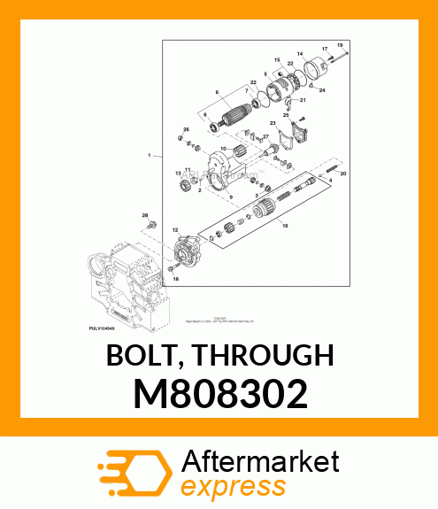 BOLT, THROUGH M808302