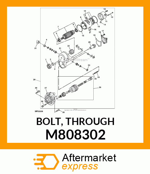 BOLT, THROUGH M808302