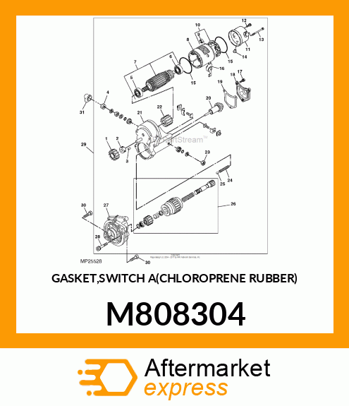 GASKET,SWITCH A(CHLOROPRENE RUBBER) M808304