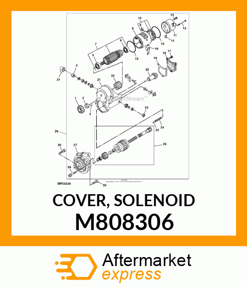 COVER, SOLENOID M808306