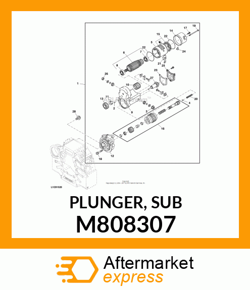 PLUNGER, SUB M808307