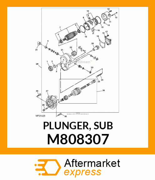 PLUNGER, SUB M808307