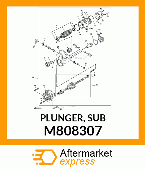 PLUNGER, SUB M808307