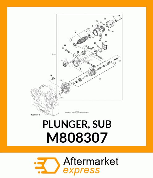 PLUNGER, SUB M808307