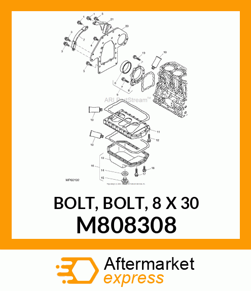 BOLT, BOLT, 8 X 30 M808308