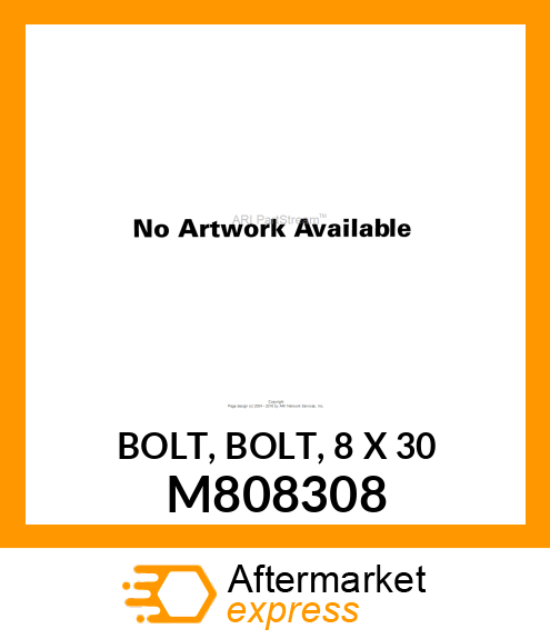 BOLT, BOLT, 8 X 30 M808308