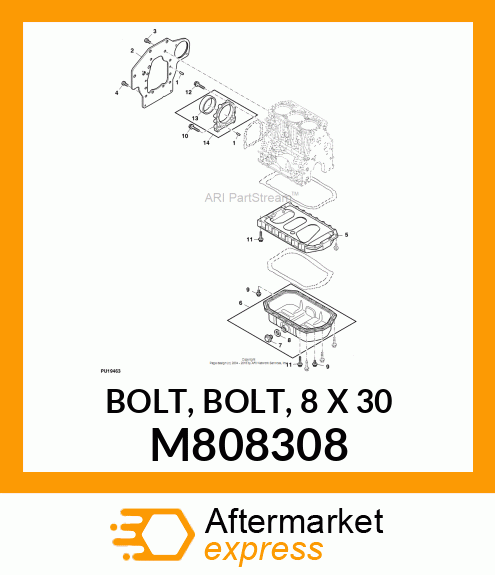 BOLT, BOLT, 8 X 30 M808308