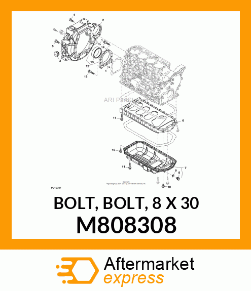 BOLT, BOLT, 8 X 30 M808308