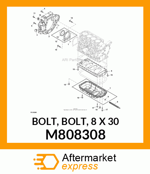 BOLT, BOLT, 8 X 30 M808308