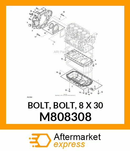 BOLT, BOLT, 8 X 30 M808308