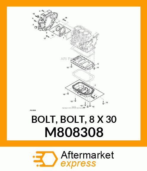 BOLT, BOLT, 8 X 30 M808308