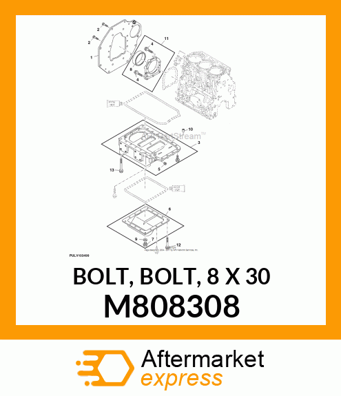 BOLT, BOLT, 8 X 30 M808308