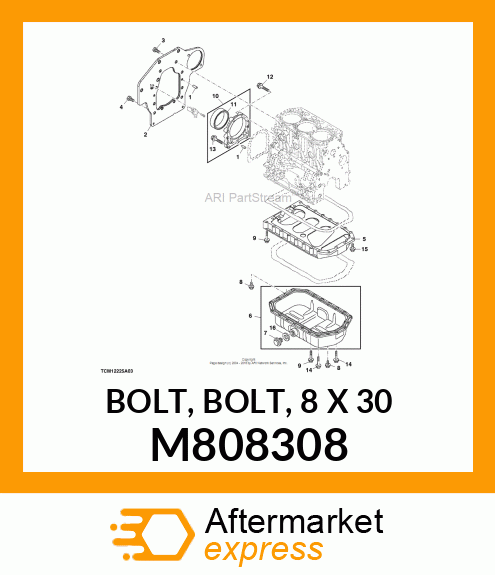 BOLT, BOLT, 8 X 30 M808308