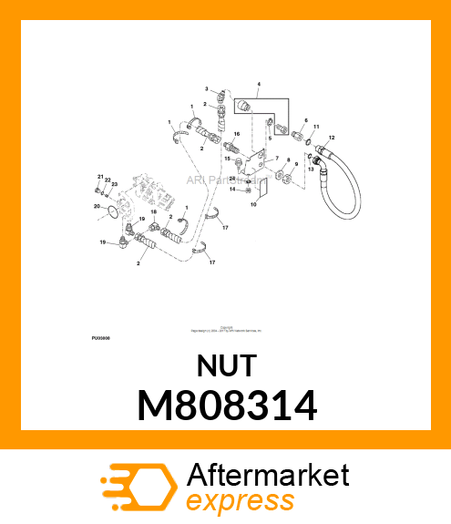 NUT, BULKHEAD M808314