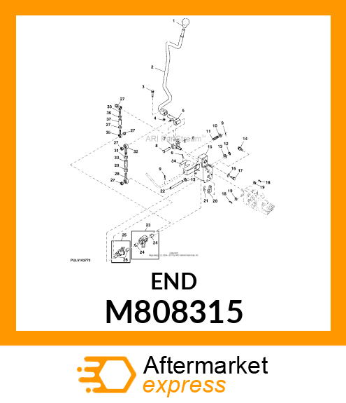 TIE ROD END, END, TIE ROD 8 M808315