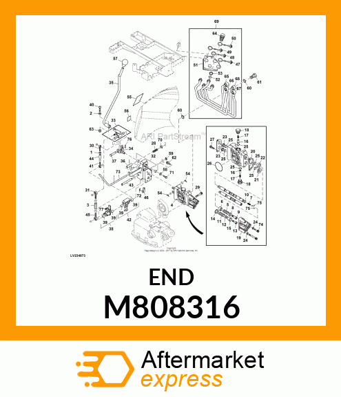 TIE ROD END, END, TIE ROD 6 M808316