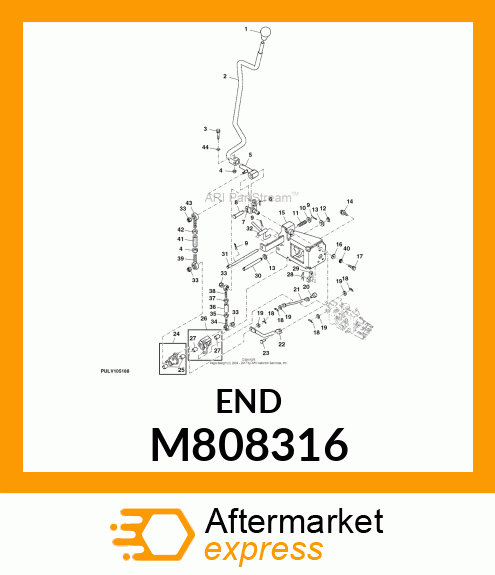 TIE ROD END, END, TIE ROD 6 M808316