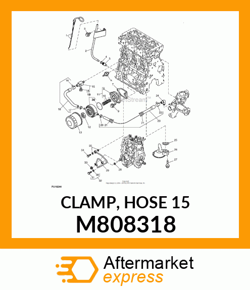 CLAMP, HOSE 15 M808318