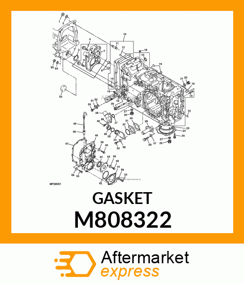 GASKET, GASKET, TRANS. M808322