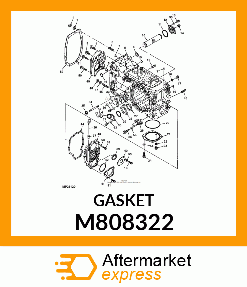 GASKET, GASKET, TRANS. M808322