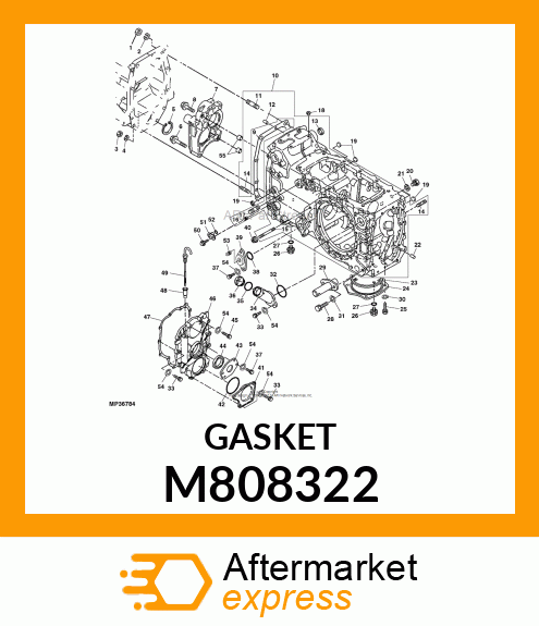 GASKET, GASKET, TRANS. M808322