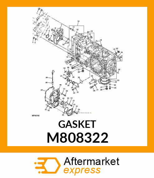 GASKET, GASKET, TRANS. M808322