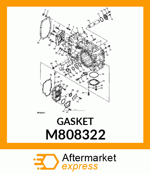 GASKET, GASKET, TRANS. M808322