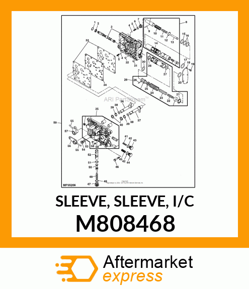 SLEEVE, SLEEVE, I/C M808468