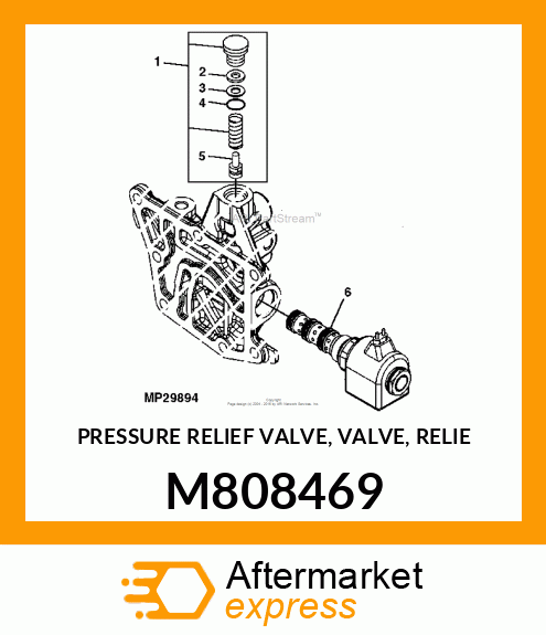 PRESSURE RELIEF VALVE, VALVE, RELIE M808469