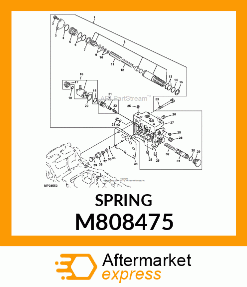 SPRING, SPRING, FLOW CONTROL M808475