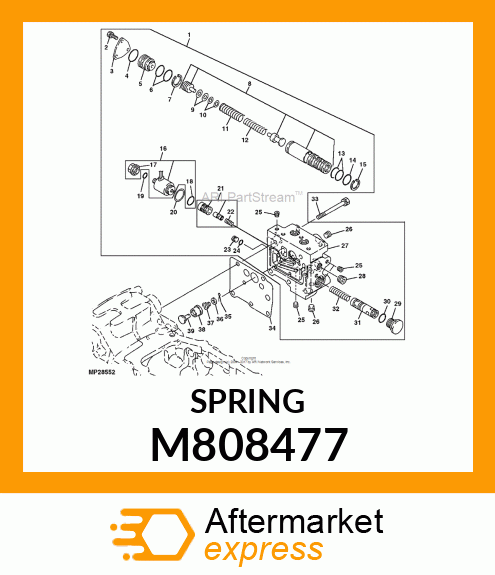 SPRING, SPRING, DRV OUTER M808477