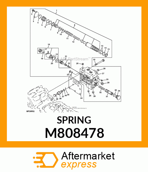 SPRING, DRV INNER M808478