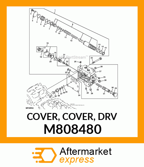 COVER, COVER, DRV M808480